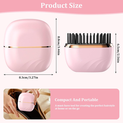 Mini Peine Alisador de Pelo Portátil
